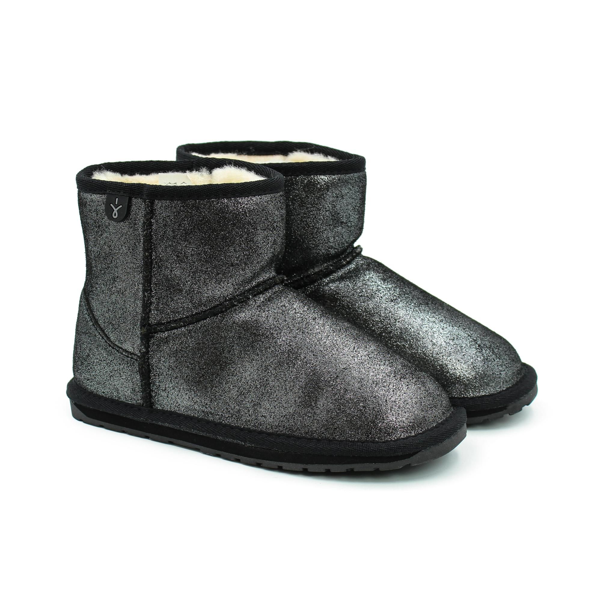 

Угги EMU Australia Wallaby Mini Metallic K11856 цв. черный р. 24, Wallaby Mini Metallic K11856