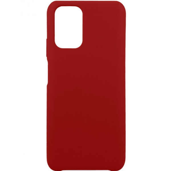 фото Силиконовый чехол для xiaomi redmi 10 soft case бордовый zibelino