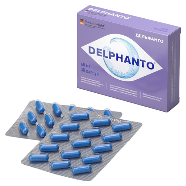 Купить Дельфанто капсулы 60 мг 30 шт., Delphanto