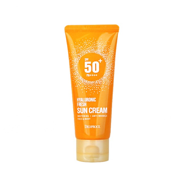 

Крем солнцезащитный для лица Deoproce Hyaluronic Freash Sun Cream SPF50+ 50 мл, Солнцезащитный спрей