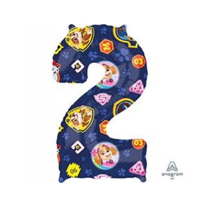 

Шар фольгированный 26" Щенячий патруль, цифра 2