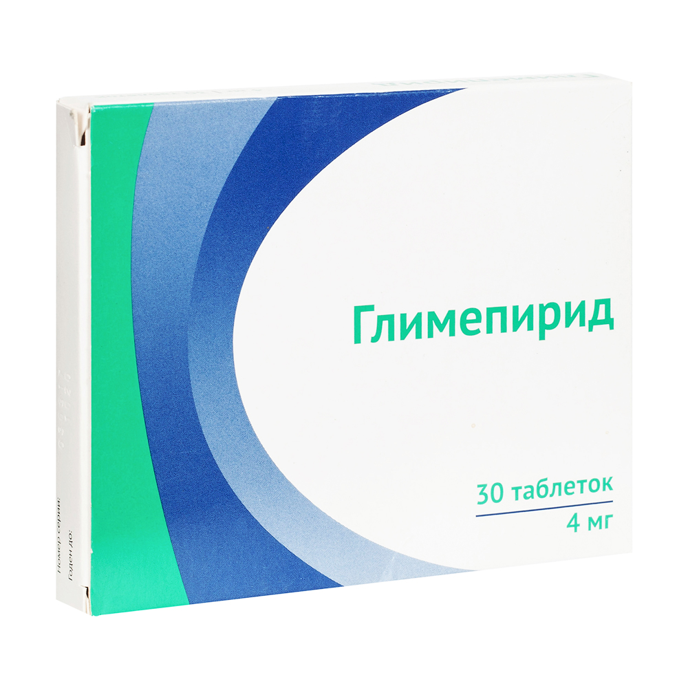 Купить Глимепирид таблетки 4 мг 30 шт., Озон ООО