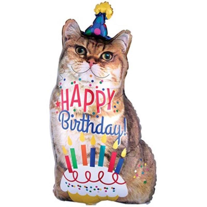 

Шар фольгированный 33" HB Кот фотографичный, фигура