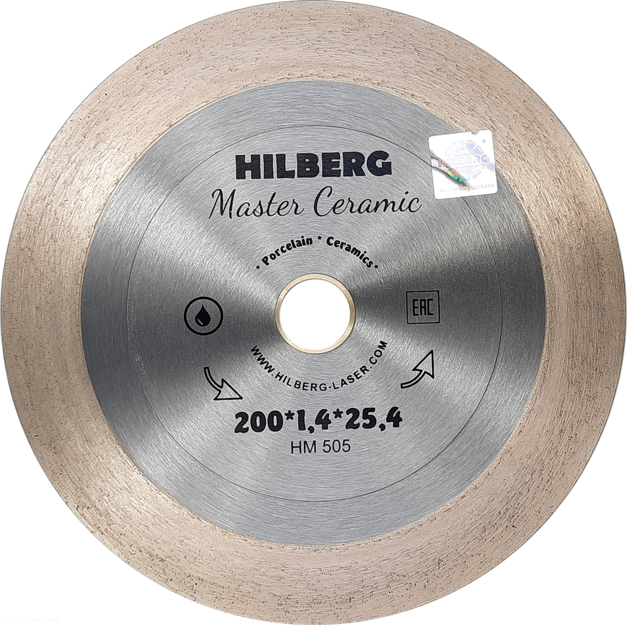 фото Диск алмазный отрезной 200*25,4 hilberg master сeramic hm505