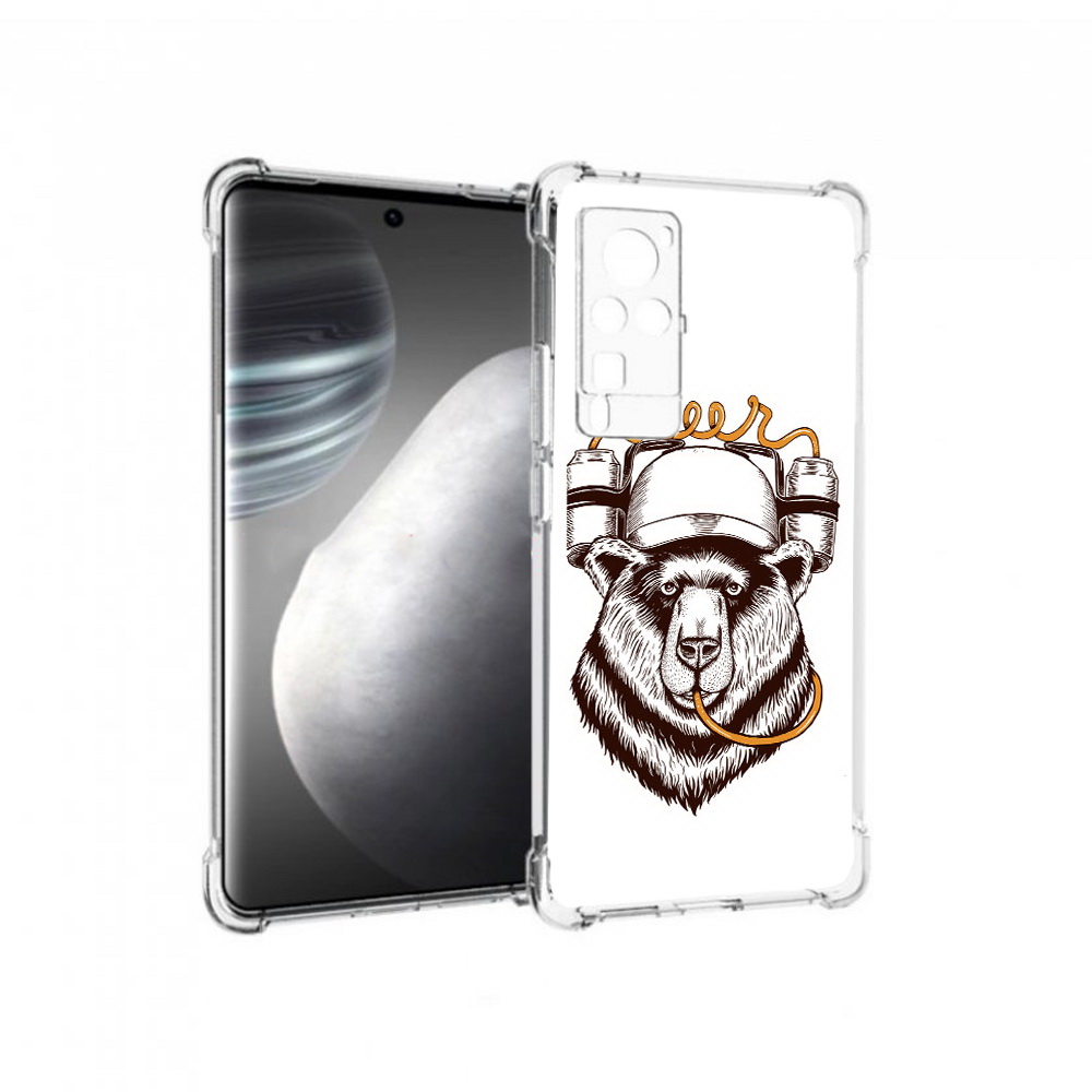 

Чехол MyPads Tocco для Vivo X60 pro пивной медведь (PT226972.385.538), Прозрачный, Tocco