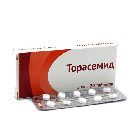 Купить Торасемид таблетки 5 мг 20 шт., Озон ООО