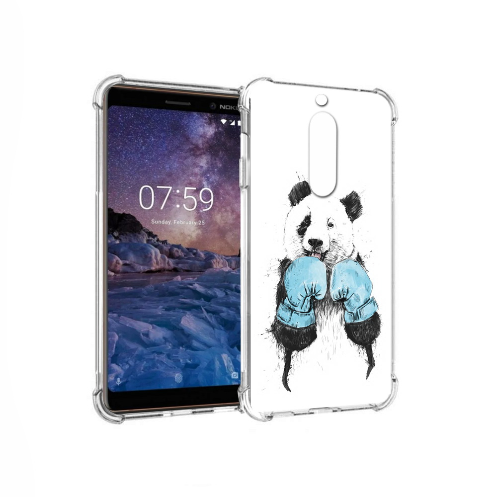 

Чехол MyPads Tocco для Nokia 7 панда боксер (PT95887.123.531), Прозрачный, Tocco