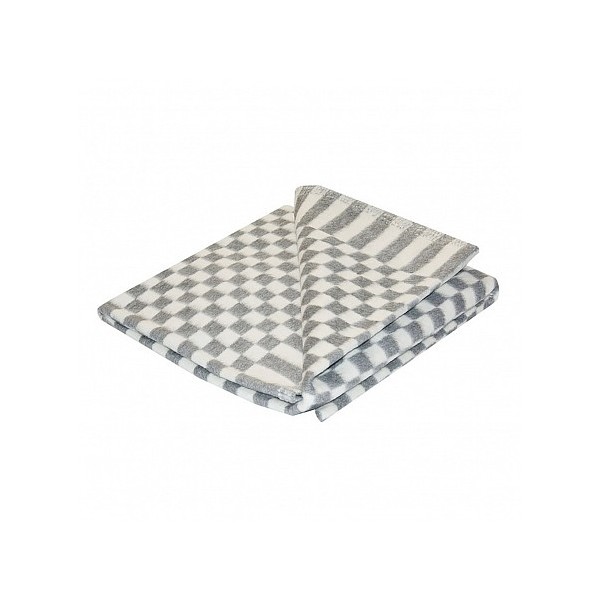 фото Ермошка одеяло детское байковое х/б 140*100 клетка серый