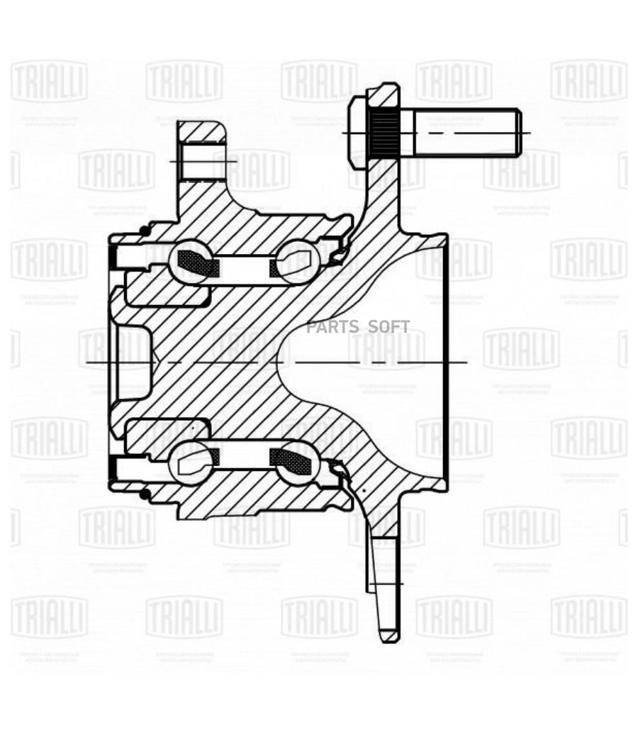 

TRIALLI Ступица с подшипником HONDA CIVIC IX 12- зад., MR2389