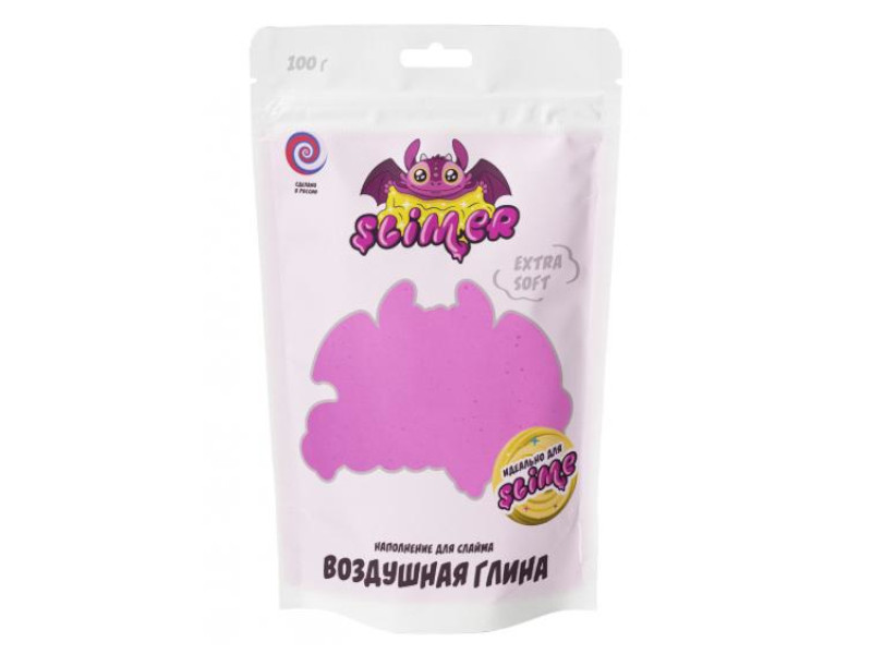 фото Слайм slime extrasoft наполнение воздушная глина pink sss31-39р