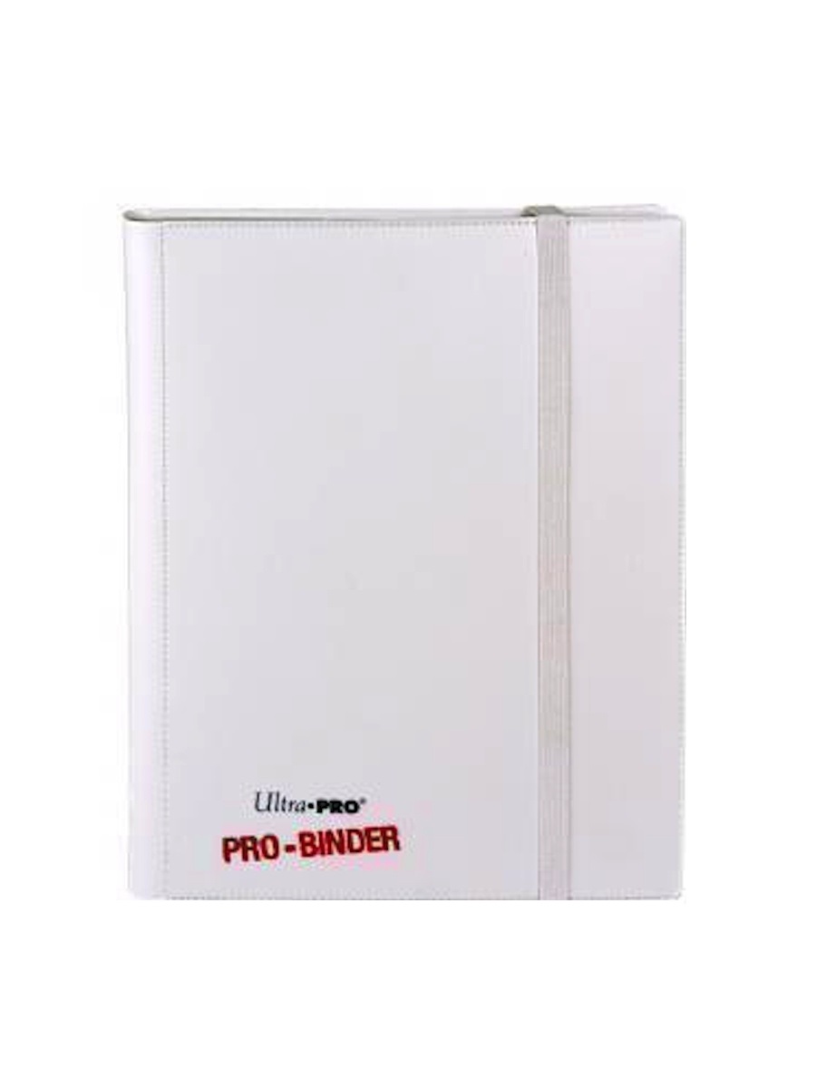 Альбом ultra-pro pro-binder c 20 встроенными листами 3х3 - белый-с-непрозрачными-листами