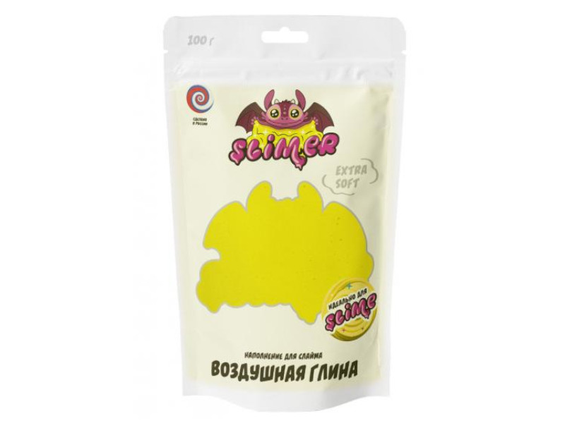 фото Слайм slime extrasoft наполнение воздушная yellow sss31-39y