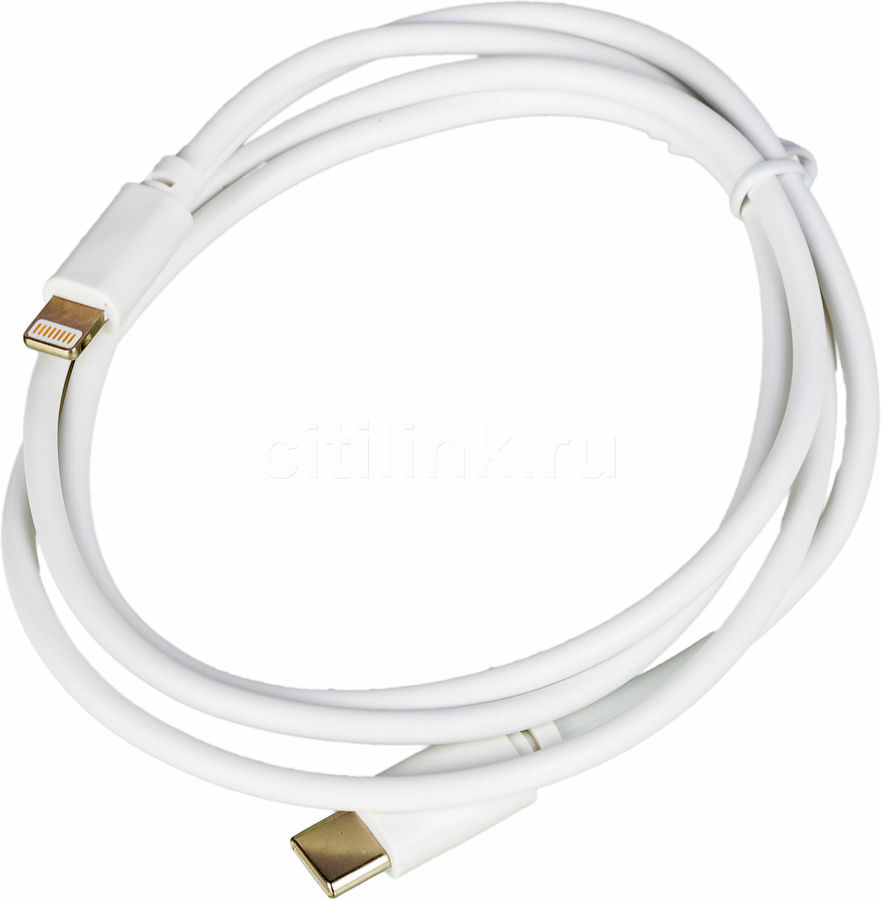 Кабель Buro PD18W USB Type-C (m) Lightning (m) 1м белый