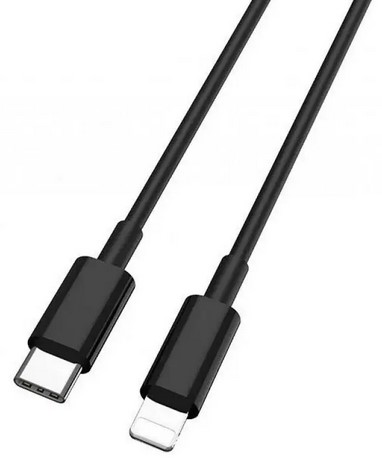 фото Кабель buro pd18w usb type-c (m)-lightning (m) 1м black