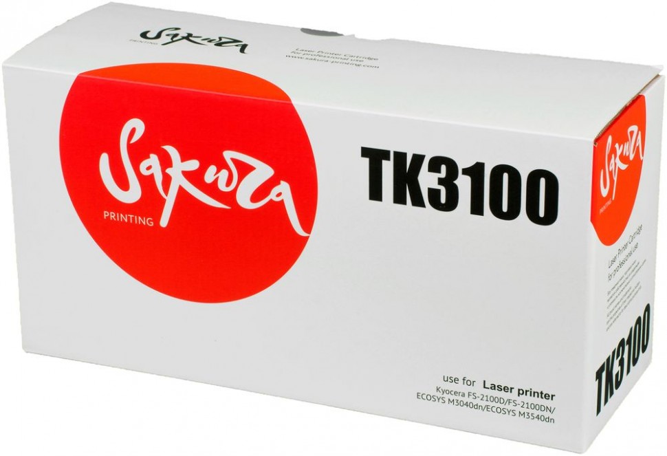 фото Тонер-картридж для лазерного принтера sakura satk3100 черный, совместимый