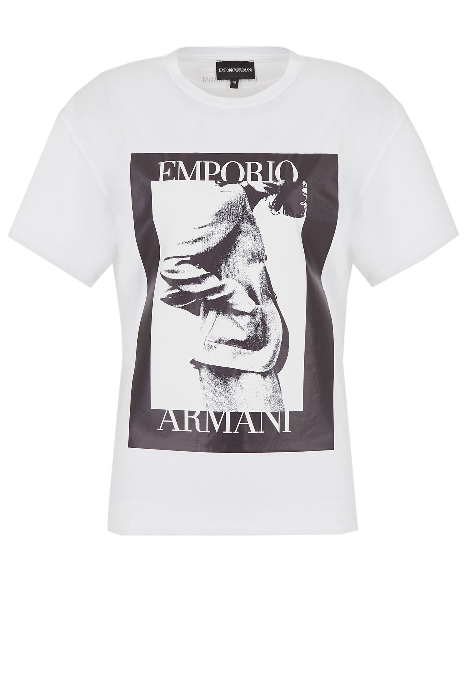 фото Футболка женская emporio armani 120560 белая 36 it