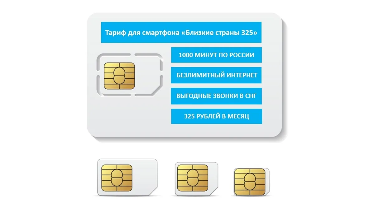 

Сим-карта Yota "Близкие страны 325", Близкие страны 325