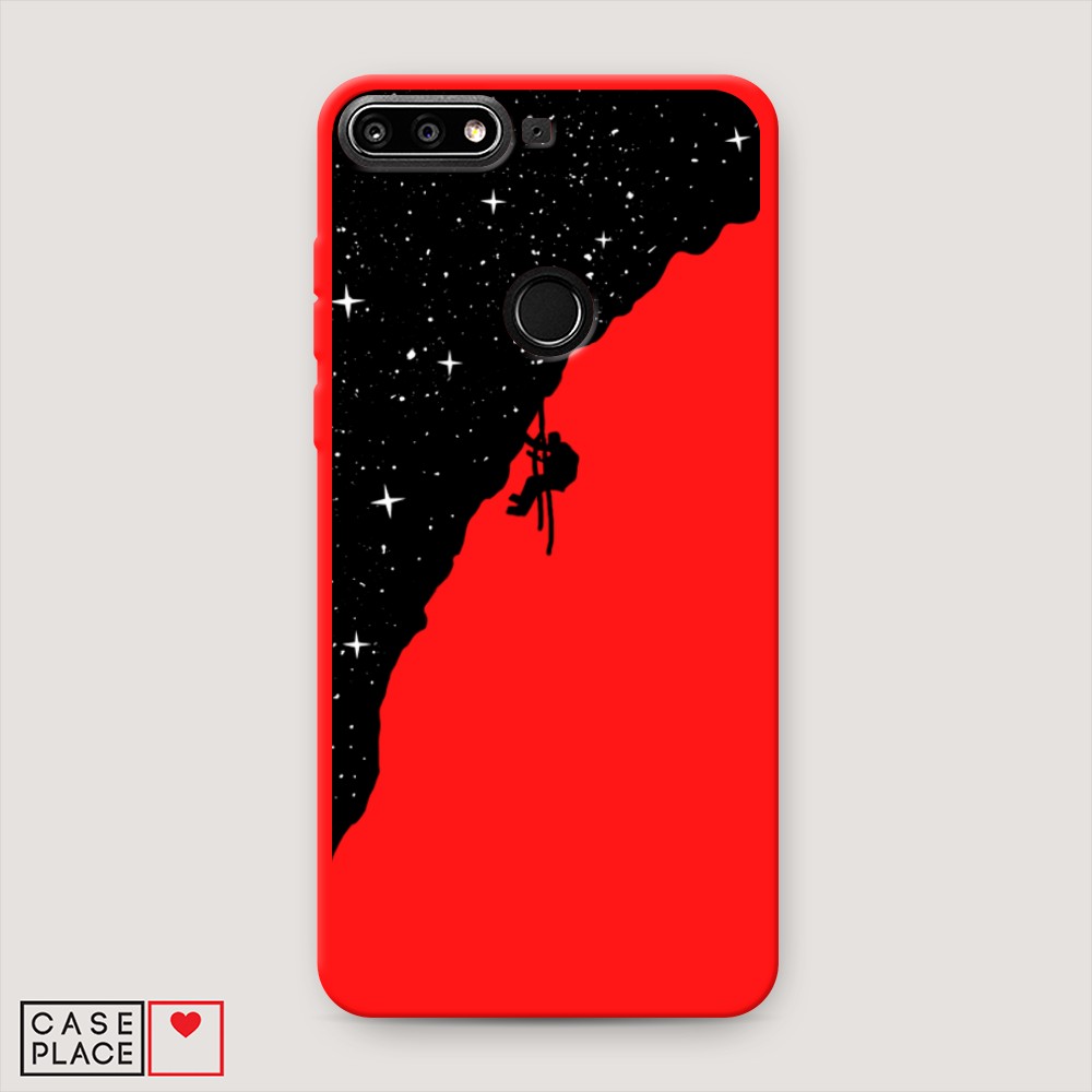 

Чехол Awog на Huawei Y7 Prime "Скалолаз в космосе", Разноцветный, 65553-1