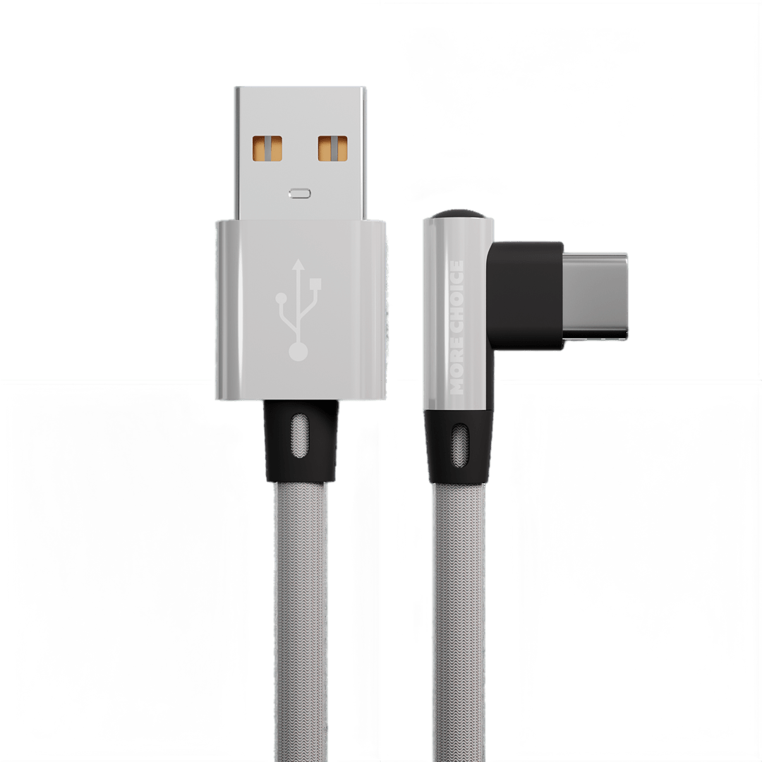 

Дата-кабель More choice K27a USB-Type-C, нейлон, 2.1A, 1 м, White