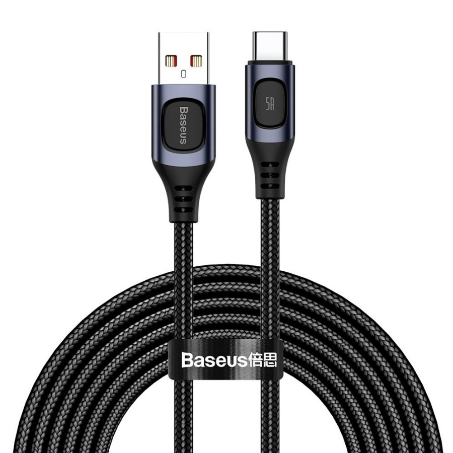

Кабель Baseus Flash USB - Type-C 5А, 1 м, черный (CATSS-A0G)
