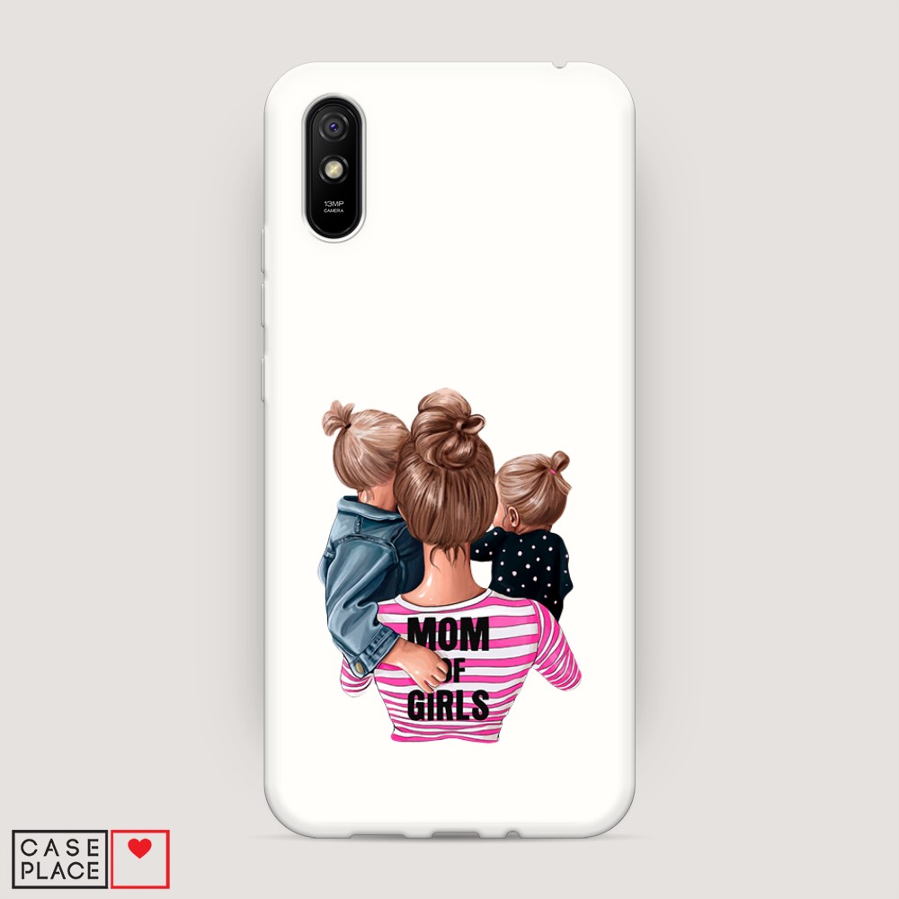 

Матовый силиконовый чехол "Mom of Girls" на Xiaomi Redmi 9A, 38957-1