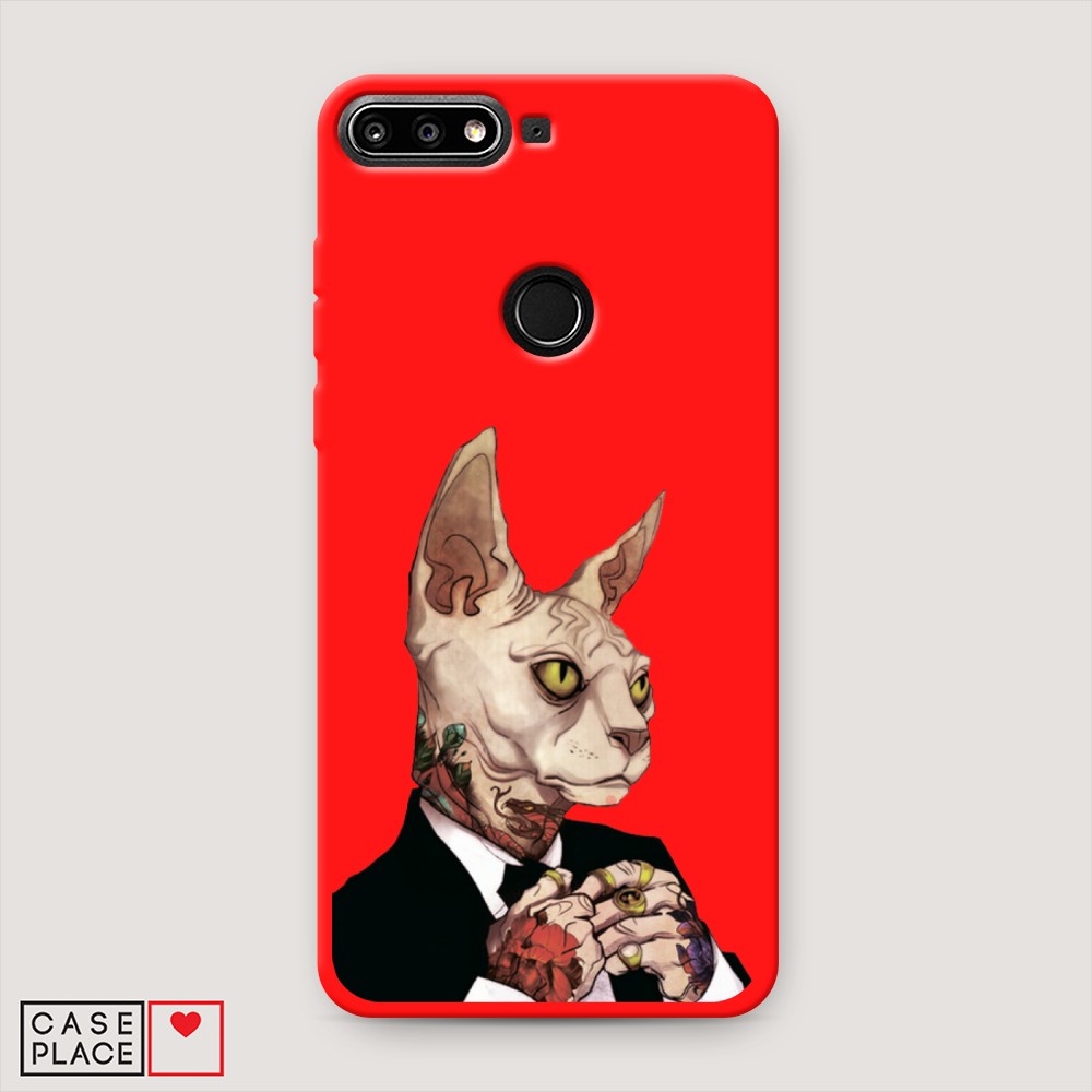 

Чехол Awog на Huawei Y7 Prime "Татуированный сфинкс", Разноцветный, 65553-1