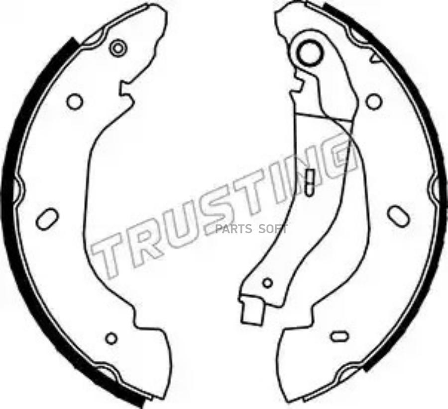 

Тормозные колодки TRUSTING барабанные 40148, 040148