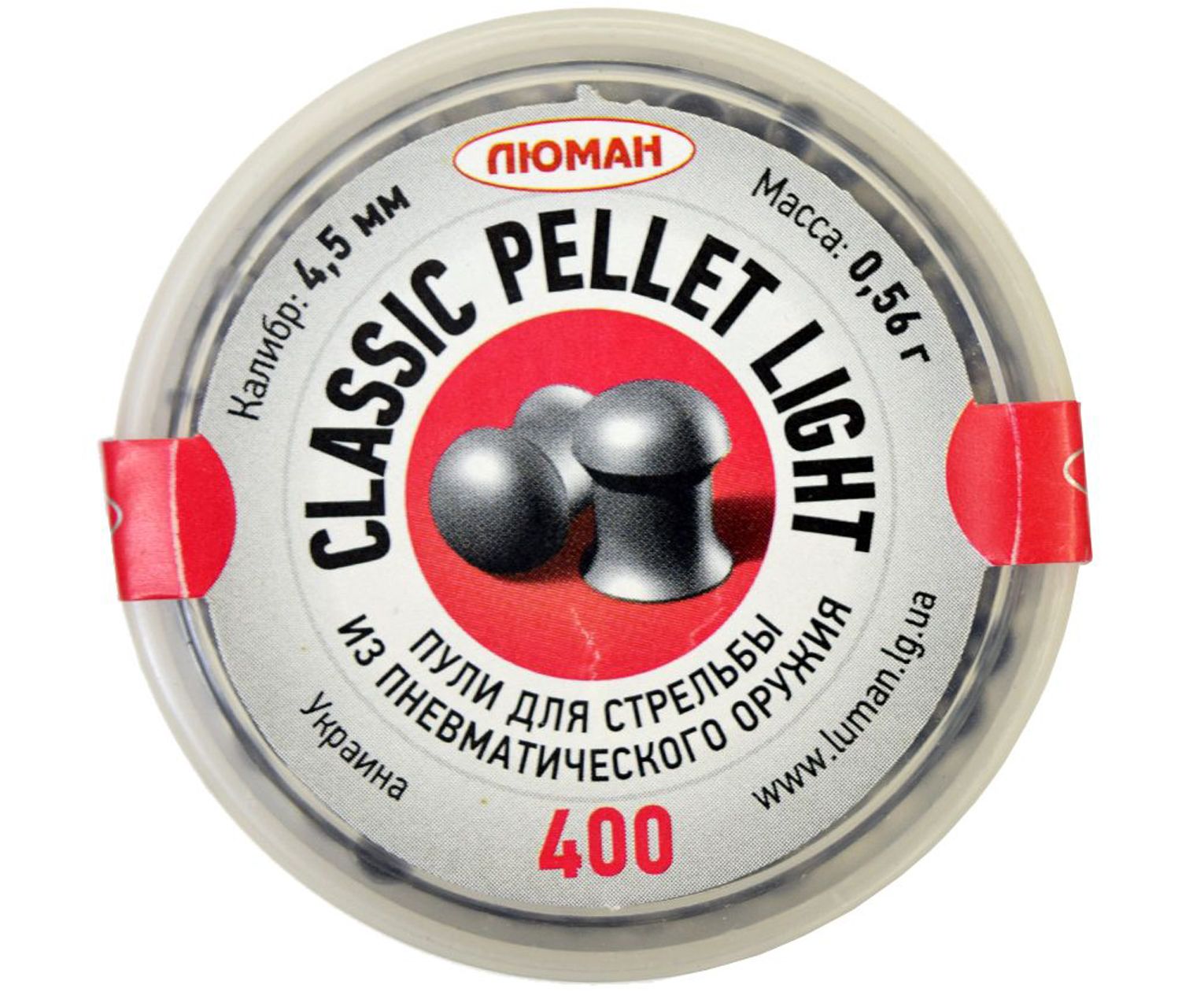 

Пули пневматические Люман Classic Pellets Light 4.5 мм 400 шт, 0.56 грамм, Серебристый, Classic Pellets Light