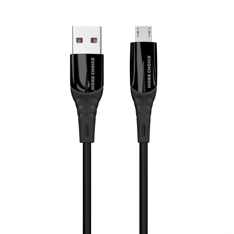Дата-кабель More choice K32Sm USB 3.0A для micro USB силикон 1м Black