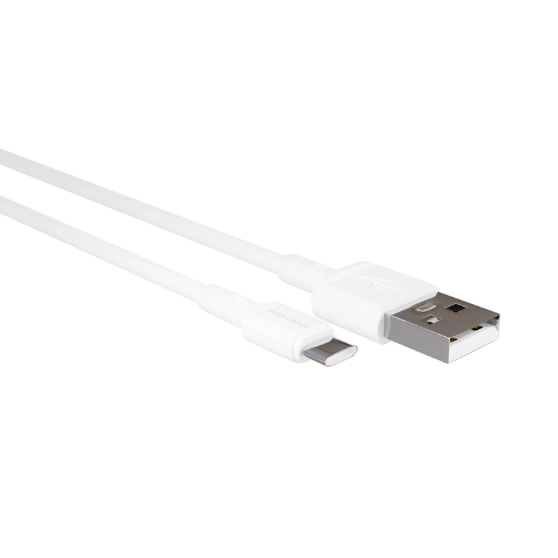 

Дата-кабель USB 2.0A для Type-C More choice K14a TPE 0.25м White, K14a 0.25m