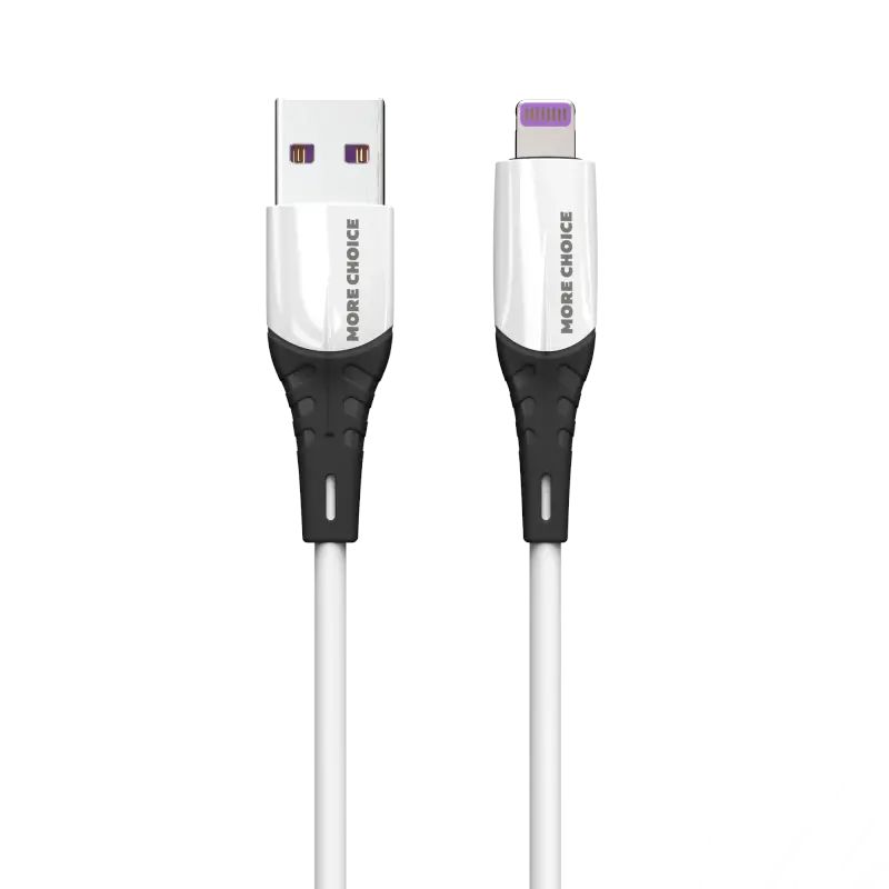 Дата-кабель More choice K32Si USB 3.0A для Lightning 8-pin силикон 1м White