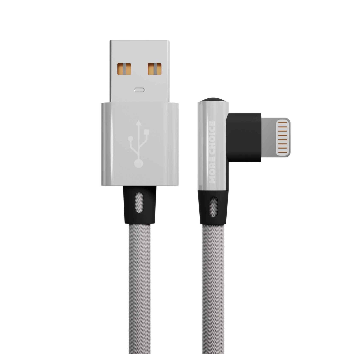 Дата-кабель More choice K27i USB-Lightning 8-pin, нейлон, 2.1A, 1 м, White