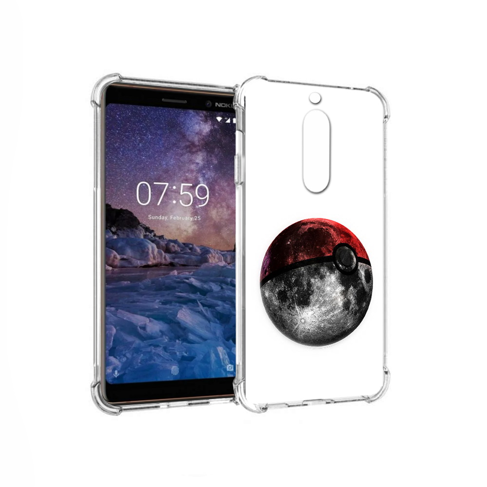 

Чехол MyPads Tocco для Nokia 7 планета покебол (PT95887.123.543), Прозрачный, Tocco