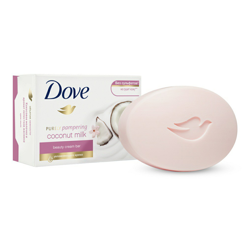 

Крем-мыло Dove Кокосовое молочко и лепестки жасмина 135 г