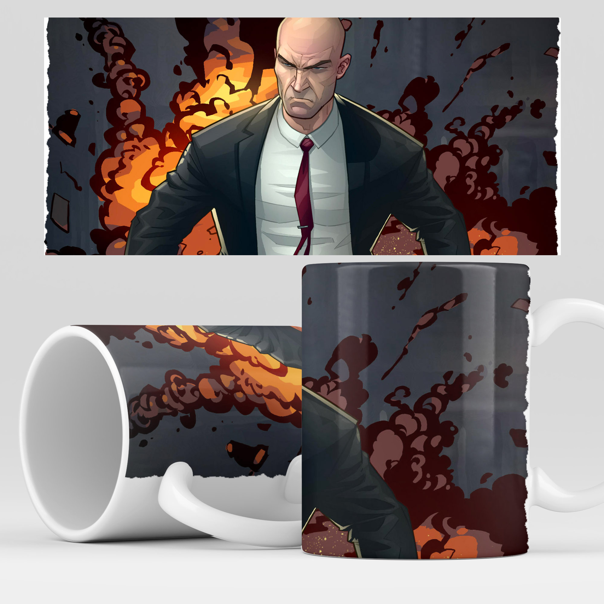 

Кружка RocketCup с принтом "Хитман", Hitman07