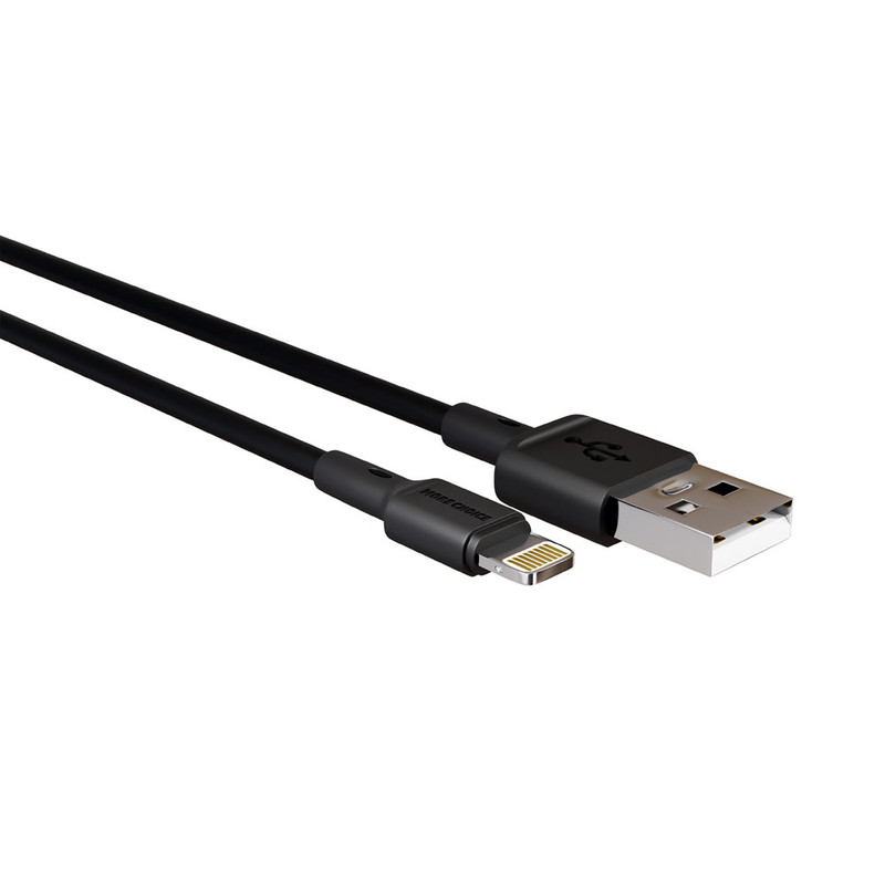 Дата-кабель USB 2.0A для Lightning 8-pin More choice K14i TPE 1м Black