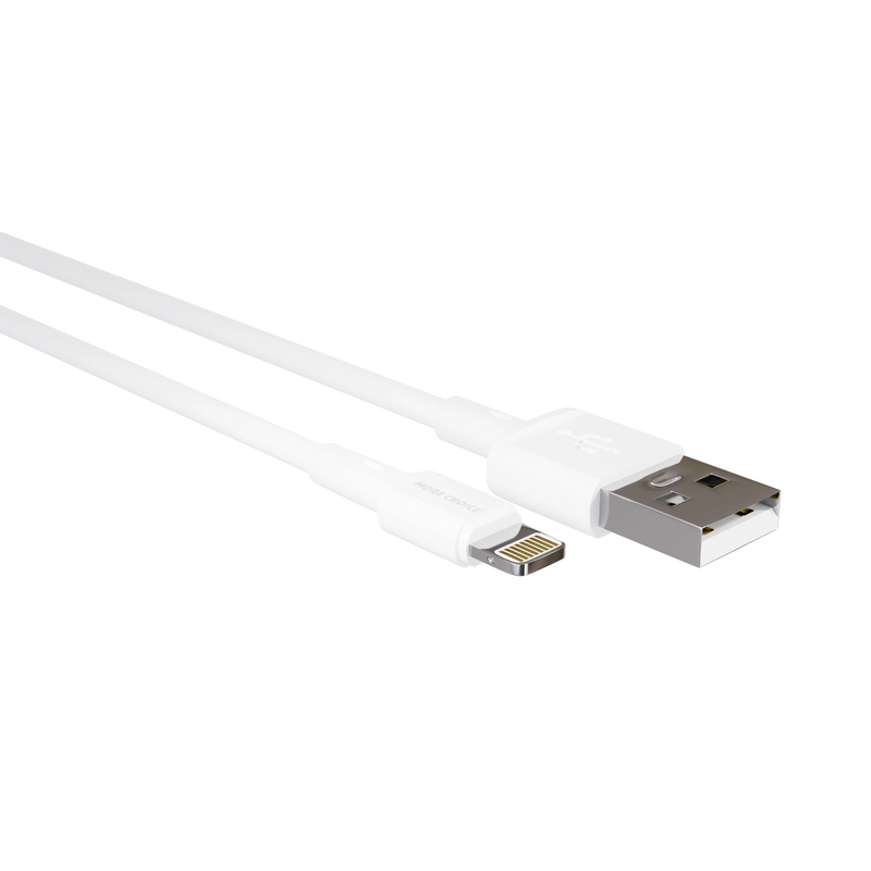 

Дата-кабель USB 2.0A для Lightning 8-pin More choice K14i TPE 2м White, K14i 2m