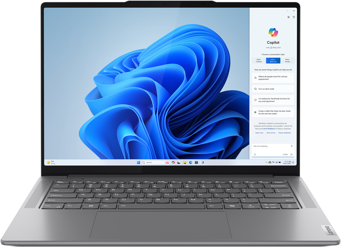 Ноутбук Lenovo Yoga Pro 7 Gen 9 серый (83E20099RK)