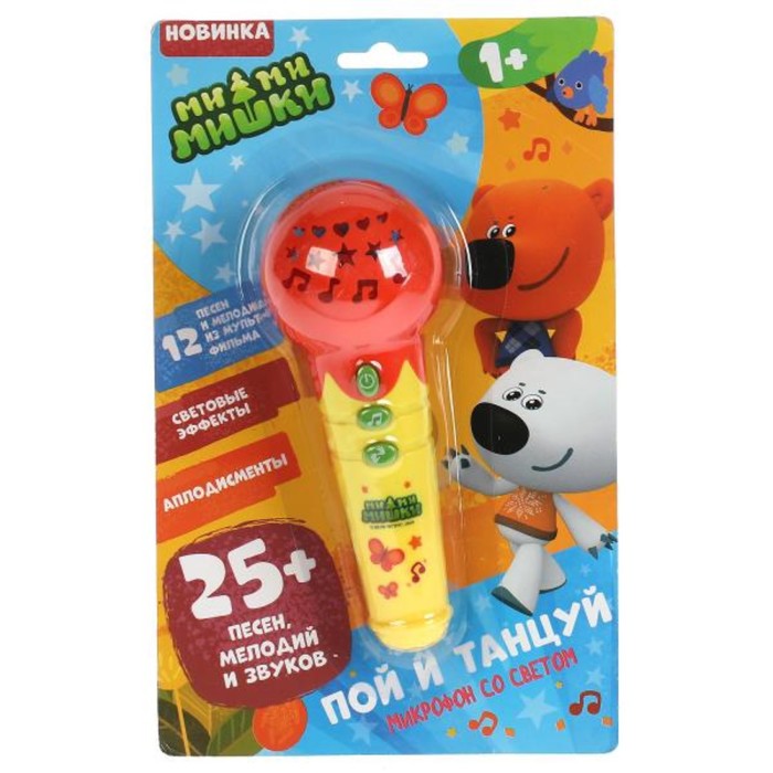 

Музыкальный микрофон Ми-ми-мишки, 25 песен, мелодий и звуков