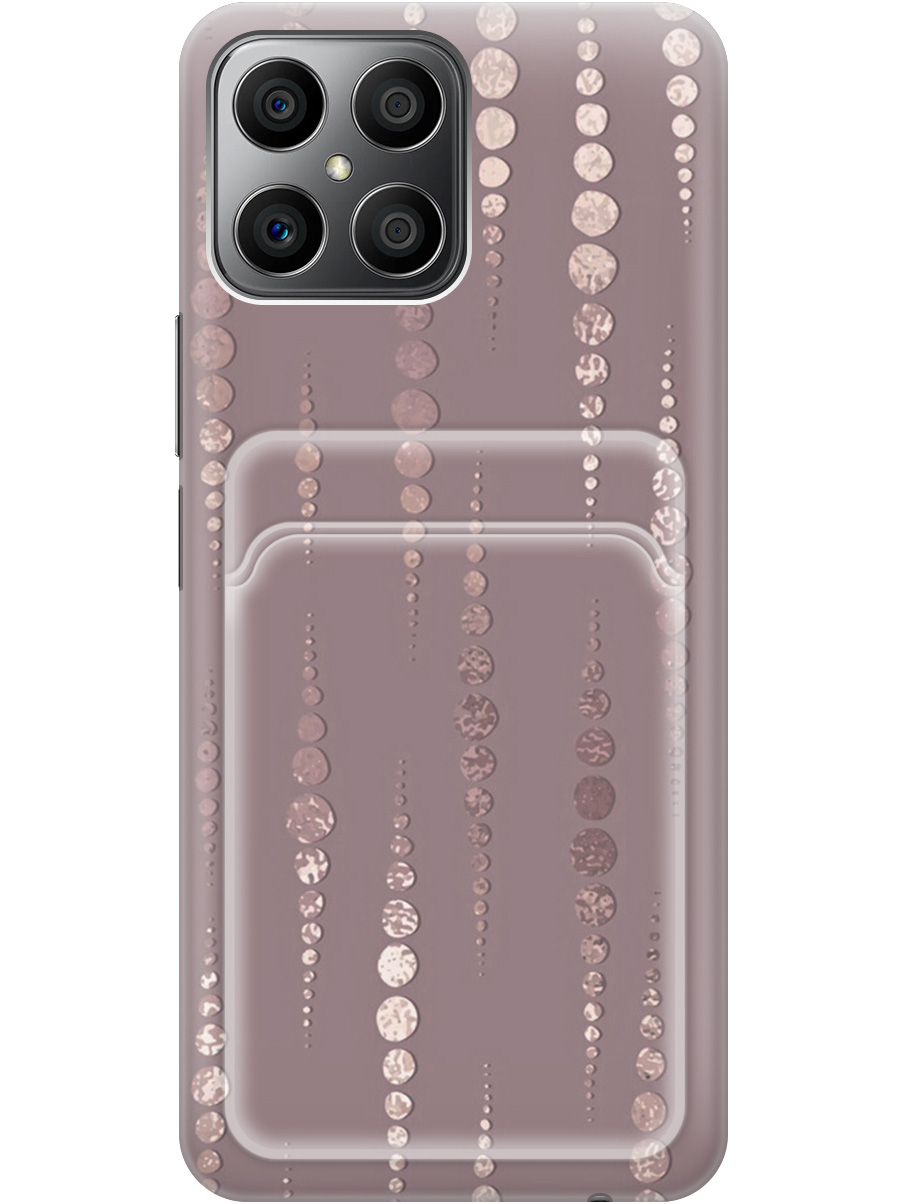 

Силиконовый чехол на Honor X8 с рисунком "Монеты в розовых песках", 20012031
