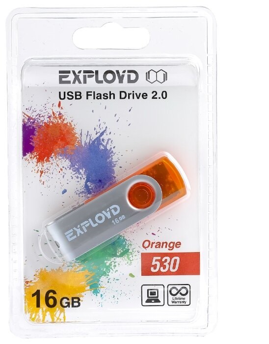 Флешка Exployd 16 ГБ (EXP16GB530orange)