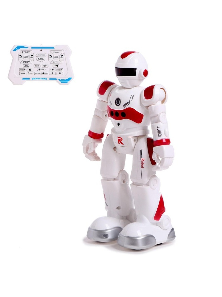 фото Робот-игрушка радиоуправляемый iq bot gravitone, русское озвучивание, цвет красный