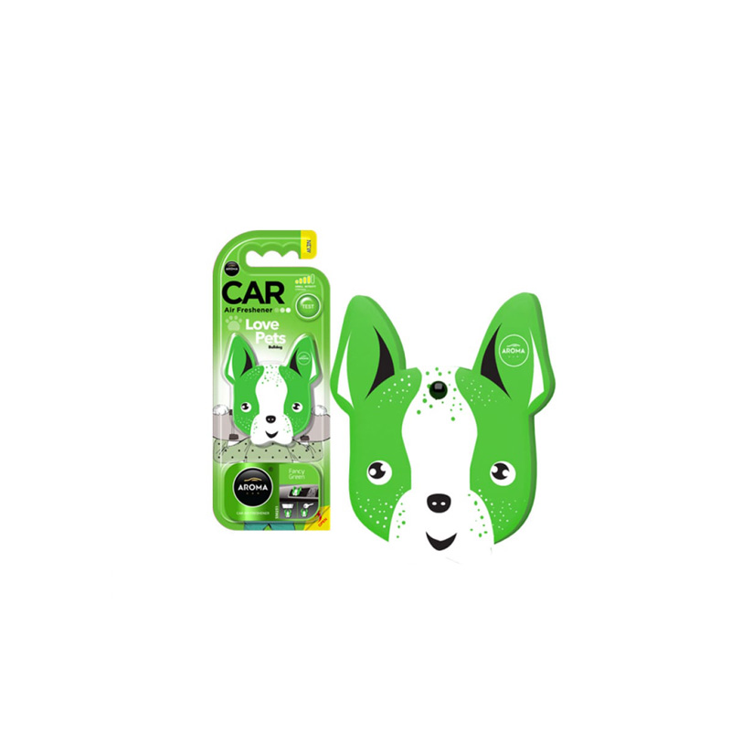 

Ароматизатор воздуха полимерный Aroma Car Polymers Dog Fancy Green Пе 1шт