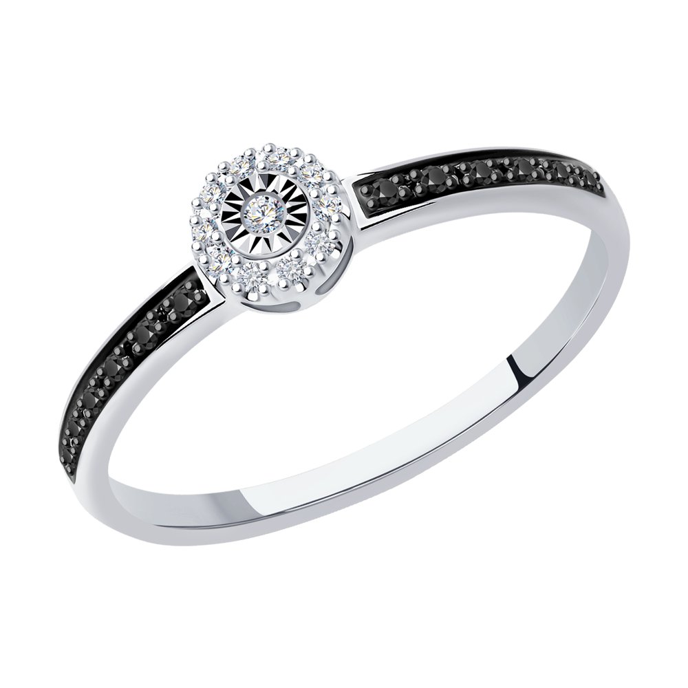 

Кольцо из белого золота с бриллиантами р.18.5 SOKOLOV Diamonds 7010092-3, 7010092-3