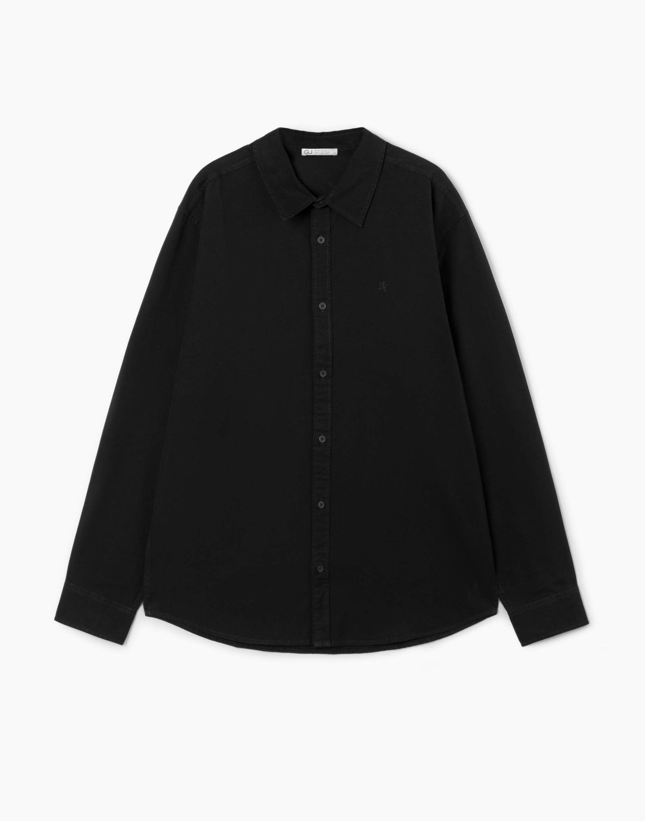 Рубашка мужская Gloria Jeans BWT001540 черная L (50-52)