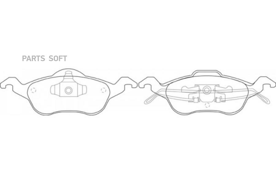 

Колодки тормозные дисковые передние к-т FORD FOCUS 1.8 1999 - 2004 FORD FOCU SB NAGAMOCHI