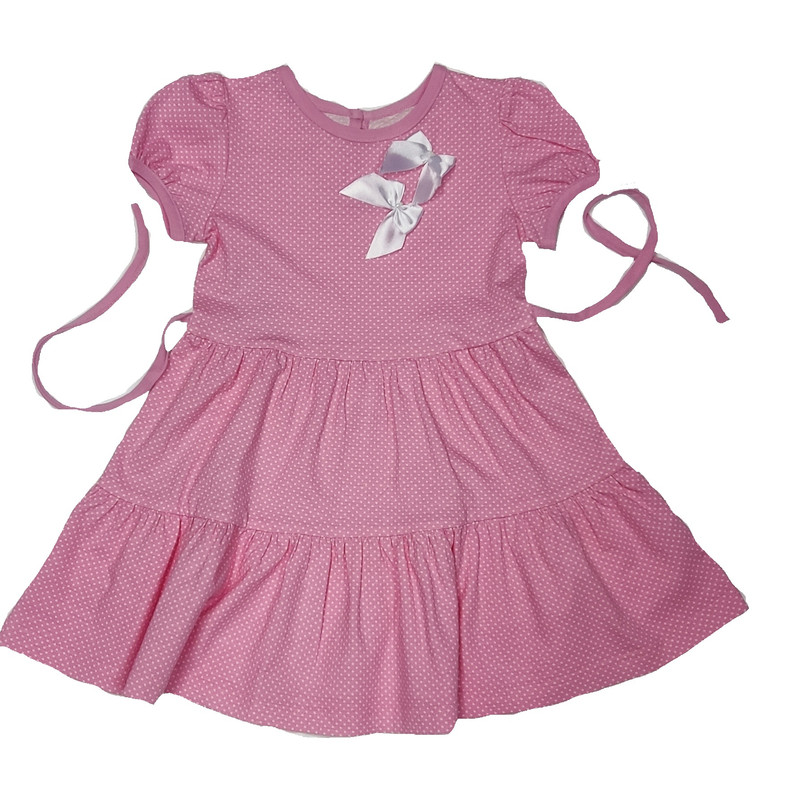 Платье детское Топтышка Д5107, розовый, 104