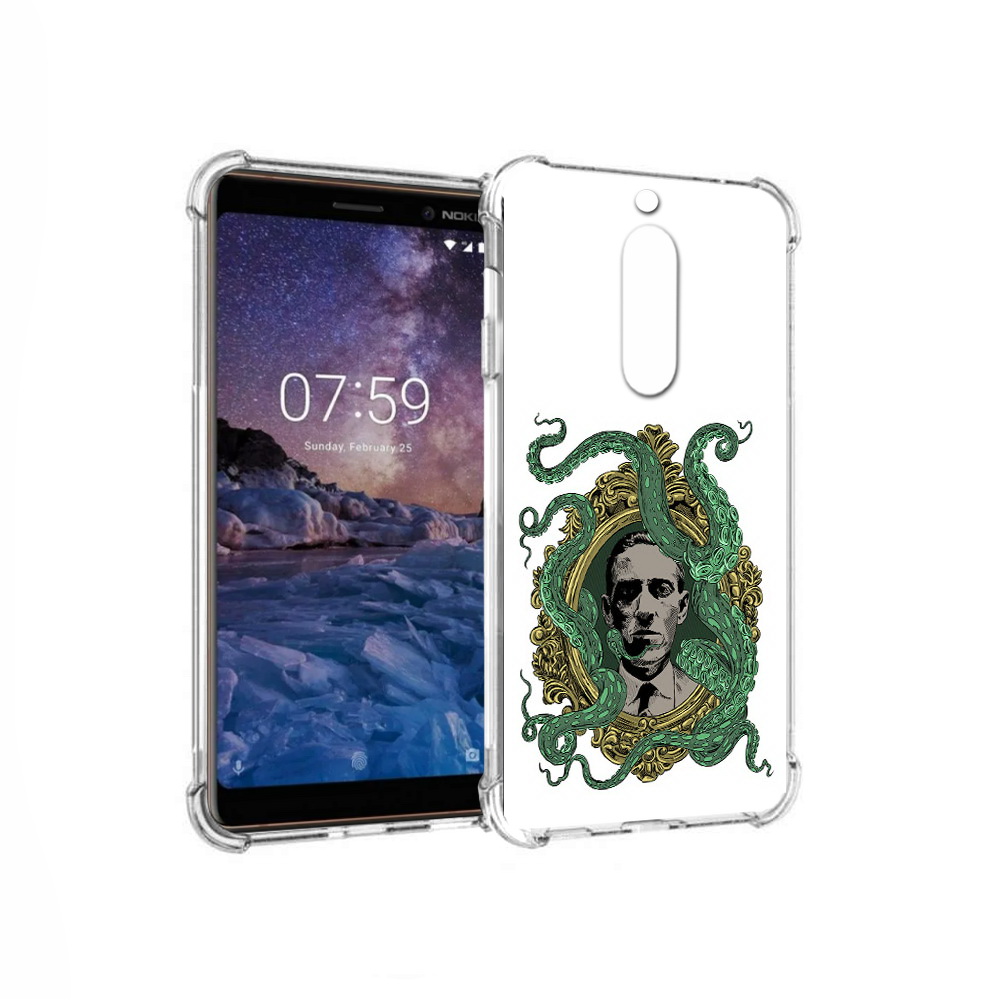 

Чехол MyPads Tocco для Nokia 7 портрет с кракеном (PT95887.123.552), Прозрачный, Tocco