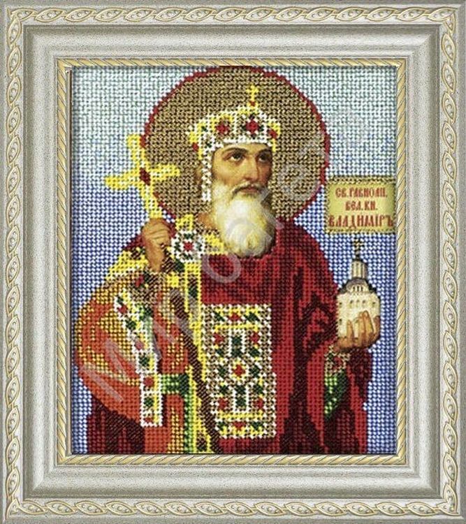 

Рама для икон из ювелирного бисера с оргстеклом «Радуга бисера»