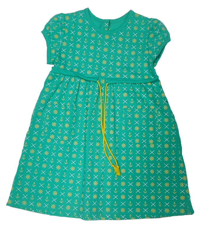 Платье детское Топтышка Д5004, зеленый, 116